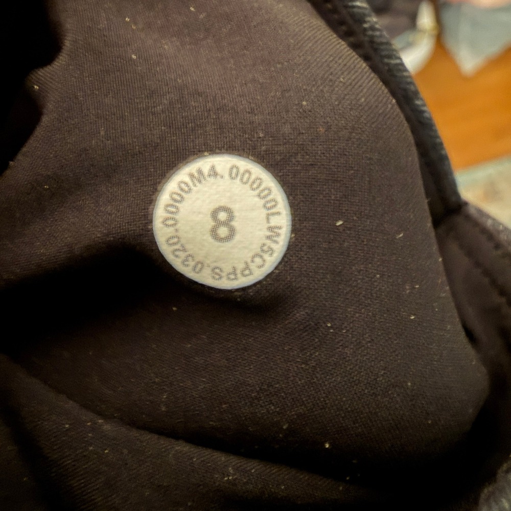 Lululemon City Sleek Pant Womens 8 Dark Indigo Excellent Warpstreme 7/8 Length - Picture 4 of 5